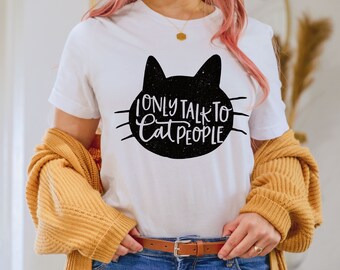Starry Night Cat T shirt | Cute Cat Shirt | Cat Lover Gift