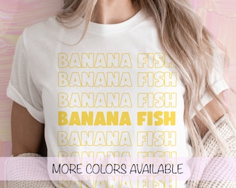 Banana Fish Typography Tee | Anime Tee | Ash Lynx | Anime Merch