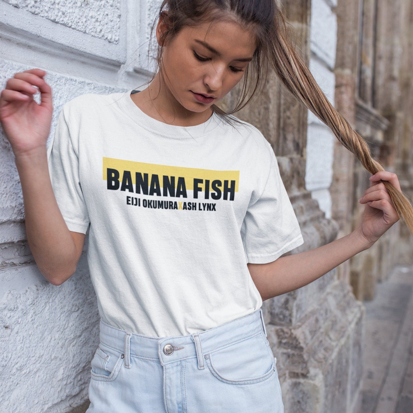 Anime Banana Fish Typography Shirt
