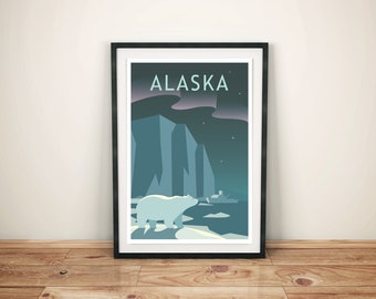 Alaska Digital Print - Digital Download Art - USA Print