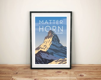 Matterhorn Switzerland Digital Print - Digital Download Art - Switzerland