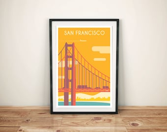 San Francisco Digital Print - Digital Download Art - San Fran Print - USA