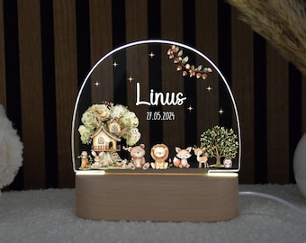 Nachtlicht Baby, Babygeschenk Geburt, Nachtlicht personalisiert, Taufgeschenk, Geschenk Geburt, Taufe, Geburt, Kinderzimmer, Baby, Kinder