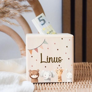 Hucha, hucha personalizada, hucha niño, hucha madera, hucha niña, hucha bautismo, hucha personalizada, regalo de bautismo