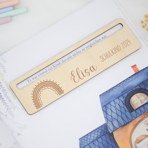 Aide à la lecture, aide à la lecture personnalisée, cadeau de scolarisation, marque page enfant, introduction à l&#39;école, règle, rentrée scolaire, aide à la lecture enfant