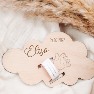 Geboortelinthouder hout, houten bord, naambord, geboortebord, geboorte, baby, babycadeautjes, doopcadeaus, doopsel, houten bord met naam