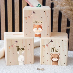 Spardose, Spardose Kind, Spardose Holz, Taufgeschenk, Taufe, Spardose personalisiert, Baby, Geburt, Geschenk zur Geburt, Weihnachtsgeschenk
