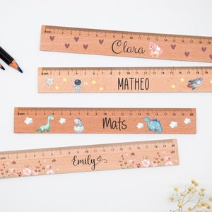 Ruler, school child, ruler personalized, wooden ruler, school enrollment gifts, school enrollment gifts, school introduction gift, back to school