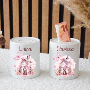 Spardose Kind, Spardose, Spardose Keramik, Taufgeschenk, Taufe, Spardose personalisiert, Baby, Geburt, Geschenk zur Geburt, Geschenk Mädchen