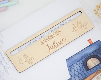 Leeshulpmiddel, gepersonaliseerd leeshulpmiddel, cadeau voor de start van het schooljaar, boekenlegger voor kinderen, naar school gaan, liniaal, eerste schooldag, leeshulpmiddel voor kinderen