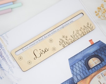 Leeshulpmiddel, gepersonaliseerd leeshulpmiddel, cadeau voor de start van het schooljaar, boekenlegger voor kinderen, naar school gaan, liniaal, eerste schooldag, leeshulpmiddel voor kinderen