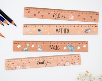 Ruler, school child, ruler personalized, wooden ruler, school enrollment gifts, school enrollment gifts, school introduction gift, back to school