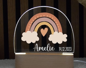 Nachtlicht Baby, Nachtlicht personalisiert, Nachtlampe Baby, Babygeschenk Geburt, Taufgeschenk, Nachtlicht, Geschenk Geburt, Kinderzimmer