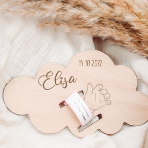 Geboortelinthouder hout, houten bord, naambord, geboortebord, geboorte, baby, babycadeautjes, doopcadeaus, doopsel, houten bord met naam