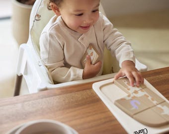 Jeu D'Empilage En Bois Libellule – Personnalisable Avec Prénom Et Date De Naissance – Motricité Fine