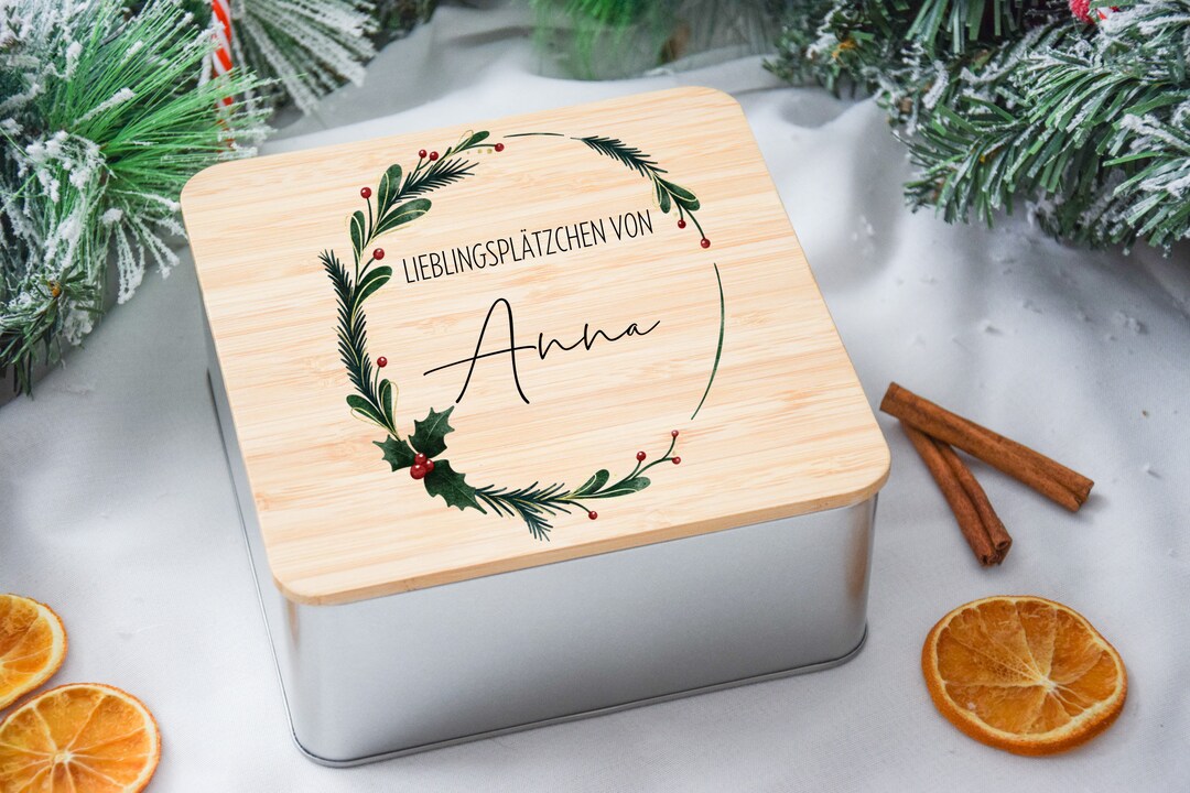 Keksdose, Vorratsdose, Keksdose Weihnachten, Keksdose personalisiert