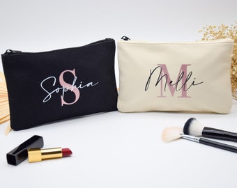 Borsa In Iuta Personalizzata Con Monogramma Floreale E Nome - Piccola 26x22x14 Cm Per Festa Della Mamma