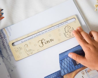 Gepersonaliseerde leeshulp, cadeau voor introductie op school, leeshulp, bladwijzers voor kinderen, gepersonaliseerde bladwijzers, schoolinschrijving, terug naar school