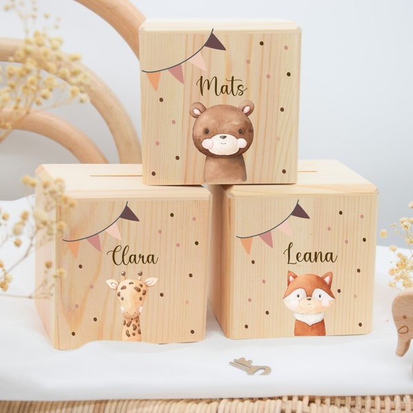 Hucha, hucha infantil, hucha de madera, regalo de bautismo, bautismo, hucha personalizada, bebé, nacimiento, regalo de nacimiento, regalo de Navidad