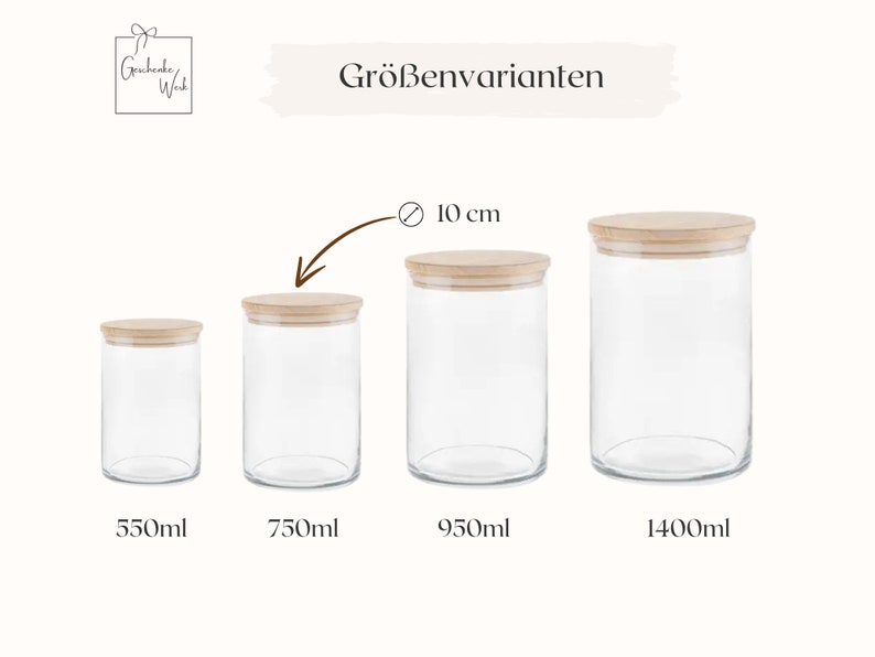 Vorratsglas, Vorratsgläser personalisiert, Keksdose, Hochzeitsgeschenk, Geldschenk, Geschenk, Geschenk Einzug, Kleine Geschenke, Vorratsdose Bild 3