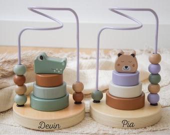 Jouets Montessori, boucle de motricité, cadeau bébé, jouets bébé, cadeau naissance, cadeau baptême, naissance bébé, jouets Montessori
