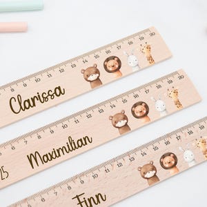 Règle, écolier, règle personnalisée, règle en bois, cadeaux de scolarisation, cadeaux de scolarisation, cadeau d'introduction à l'école, rentrée scolaire