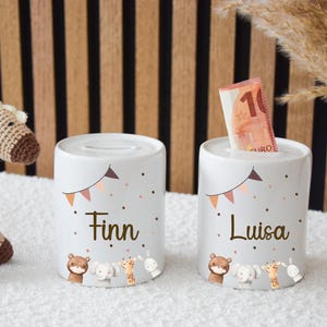 Spardose, Spardose Kind, Spardose Keramik, Taufgeschenk, Taufe, Spardose personalisiert, Baby, Geburt, Babygeschenke, Geschenk, Kinder, Kids