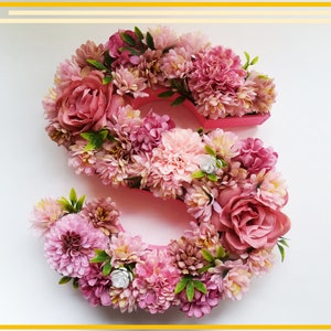 Flower Initial Wall Decor