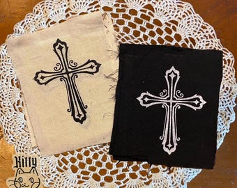 Cross sew-on patch
