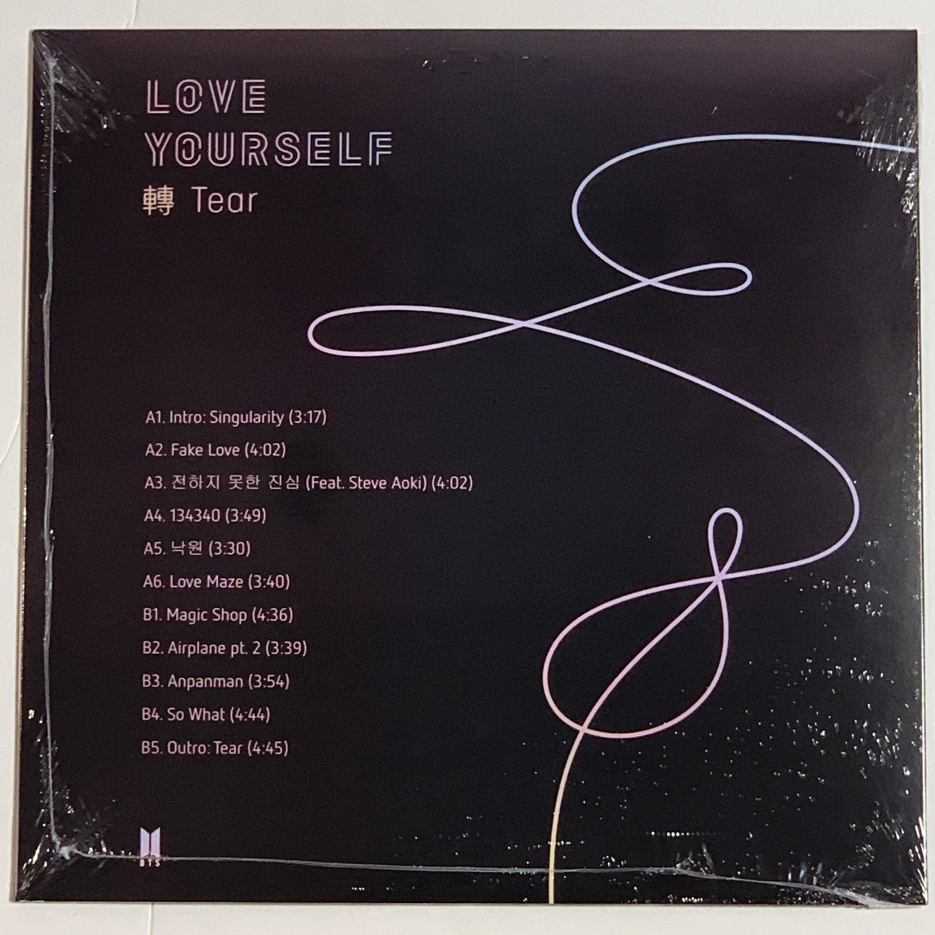 BTS Love Yourself Tear 1LP Vinyl Limited Black 12