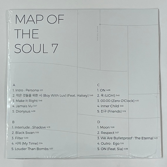 BTS Map of the Soul: 7 2LP Vinyl Limited Black 12