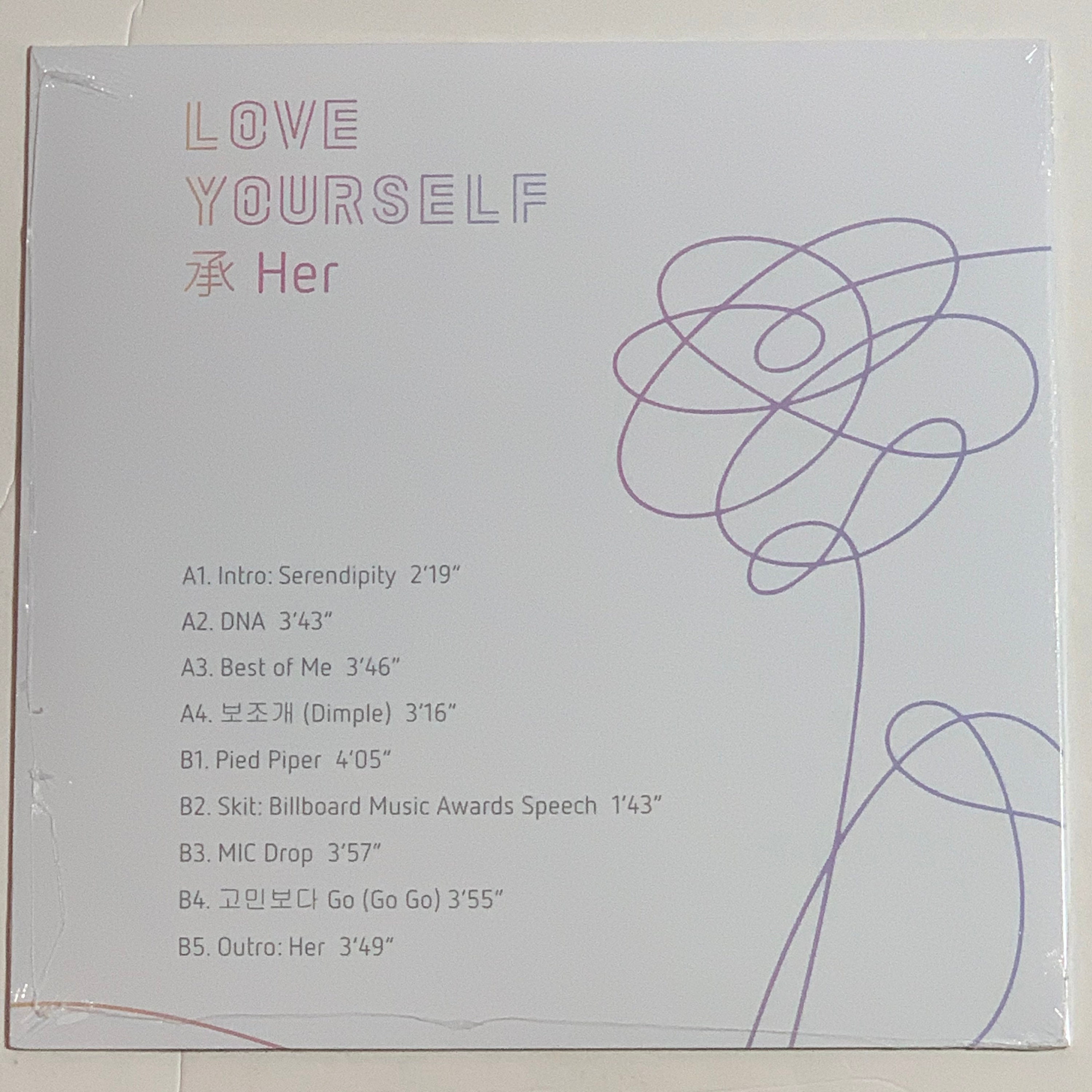 BTS Love Yourself Haar 1LP Vinyl Limited Black 12 Plaat Etsy