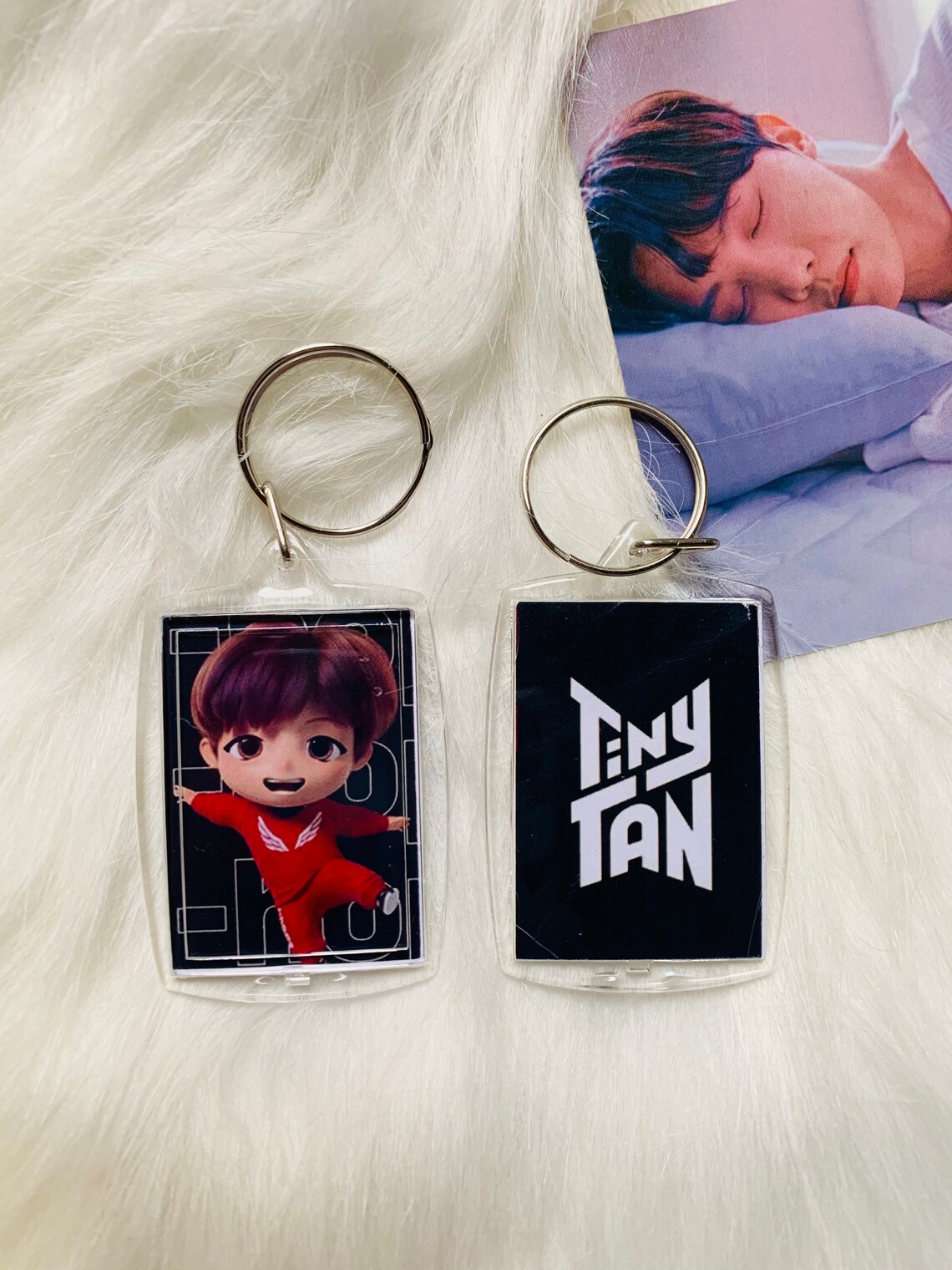 Tinytan Keychain Bts Etsy
