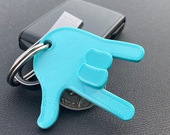 I love you Sign, ASL Keychain, American Sign Language Keychain, Personalized Keychain, 3D printed keychain