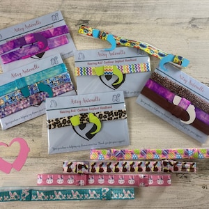 Stretchy Hearing Aid/CI Headbands, Hear Bands, suspenders, extended wear headband for bilateral/ unilateral aids, sports bands