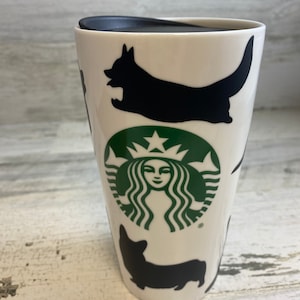 Cardigan Welsh Corgi breed Starbucks Cup with option to personalize