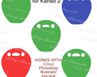 DIGITAL KANSO 2 SVG for stickers or Iron-On diy