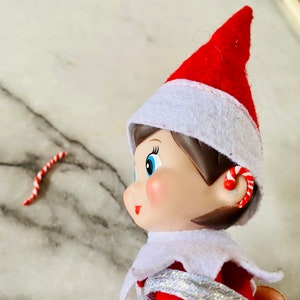 Hearing Aids for Elf doll, hearing aids/ cochlear implants for elf doll fimo, clay hearing aids for elf, elf sized hearing aids image 6