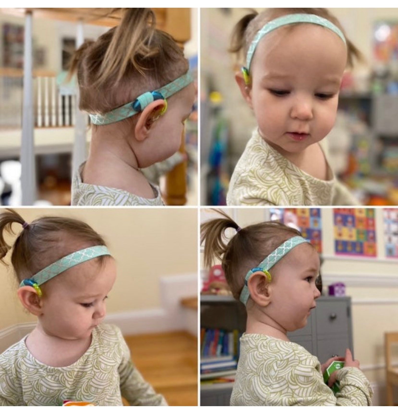 Stretchy Hearing Aid/ci Headbands Hear Bands Ear Suspenders Etsy