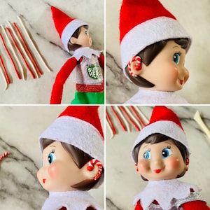 Hearing Aids for Elf doll, hearing aids/ cochlear implants for elf doll fimo, clay hearing aids for elf, elf sized hearing aids