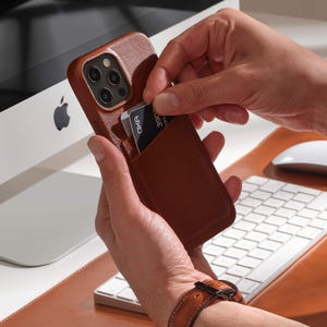 Funda de piel con cierre a presión para iPhone 16 Pro, iPhone 15, iPhone 14 Pro Max, iPhone 13, tarjetero para iPhone, funda fina para iPhone 11 Max, iPhone 12 Mini