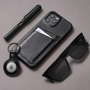 Funda de cuero tipo billetera para iPhone 16+, funda delgada para iPhone 13 Pro Max, funda de cuero para iPhone 14, tarjetero para iPhone 12, regalo personalizado para iPhone 11