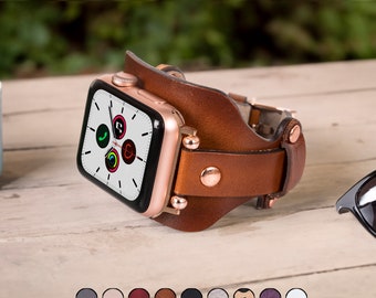 Apple Watch Leather Band, Apple Watch Band Women, Apple Watch Ultra Band 49mm, Apple Watch Strap 38mm Women,40mm 44mm Christmas Gift Armband