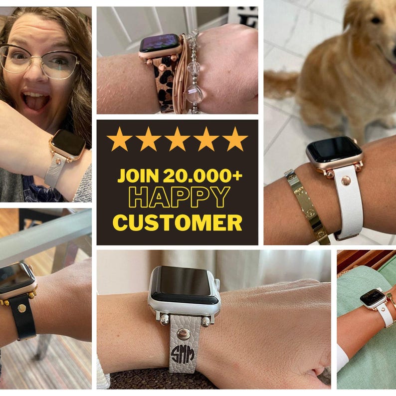 Apple Watch Band Women, Apple Watch Ultra Band 49mm, Apple Watch Strap 38mm Women, Christmas Apple Watch Leather Band 40mm 44mm Watch Strap