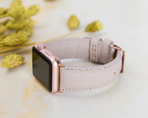 Mink Apple Watch Band 38mm 40mm 42mm 44mm Genuine Leather - Etsy
