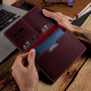 Funda de pasaporte personalizada para mujer, regalo para mamá, billetera para esposa, funda para pasaporte para novia.