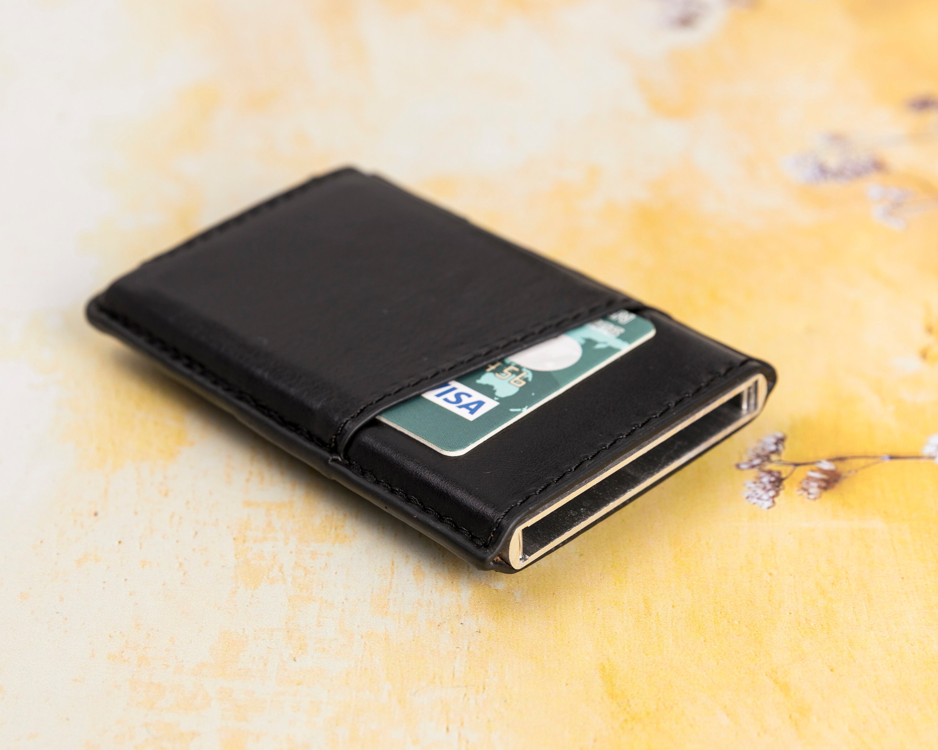 Leather Popup Wallet Handmade leather wallet Leather Etsy