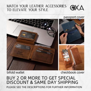 Passport Cover Personalized Gift For Him Men, Leather Passport Holder Gift For Dad,Passport Wallet Gift For Boyfriend,Christmas Gift Husband