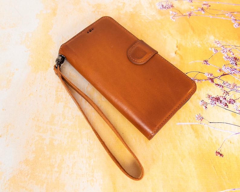 Genuine Leather Wristlet Strap for Phone Cases, Bags, Purses and Many More, iPhone Samsung Case Strap, Key Chain Strap, Personalized Gift
