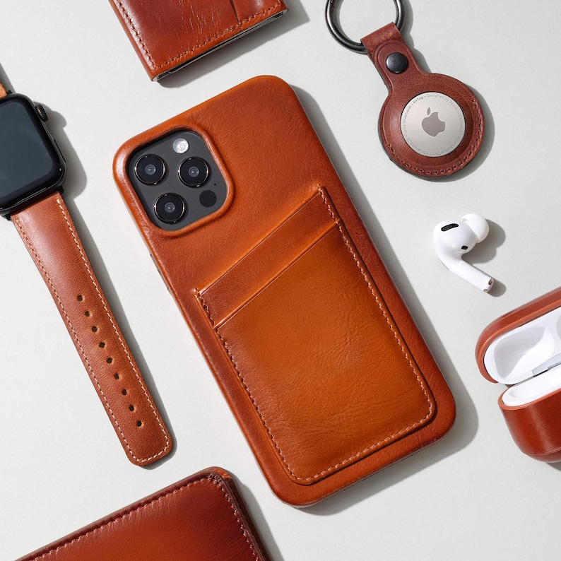Slim iPhone 14 Pro Max Case, Leather iPhone 13 Case, iPhone 14 Card Holder, iPhone 12 Mini Case, Personalized iPhone 11 Case iPhone 14 Pro